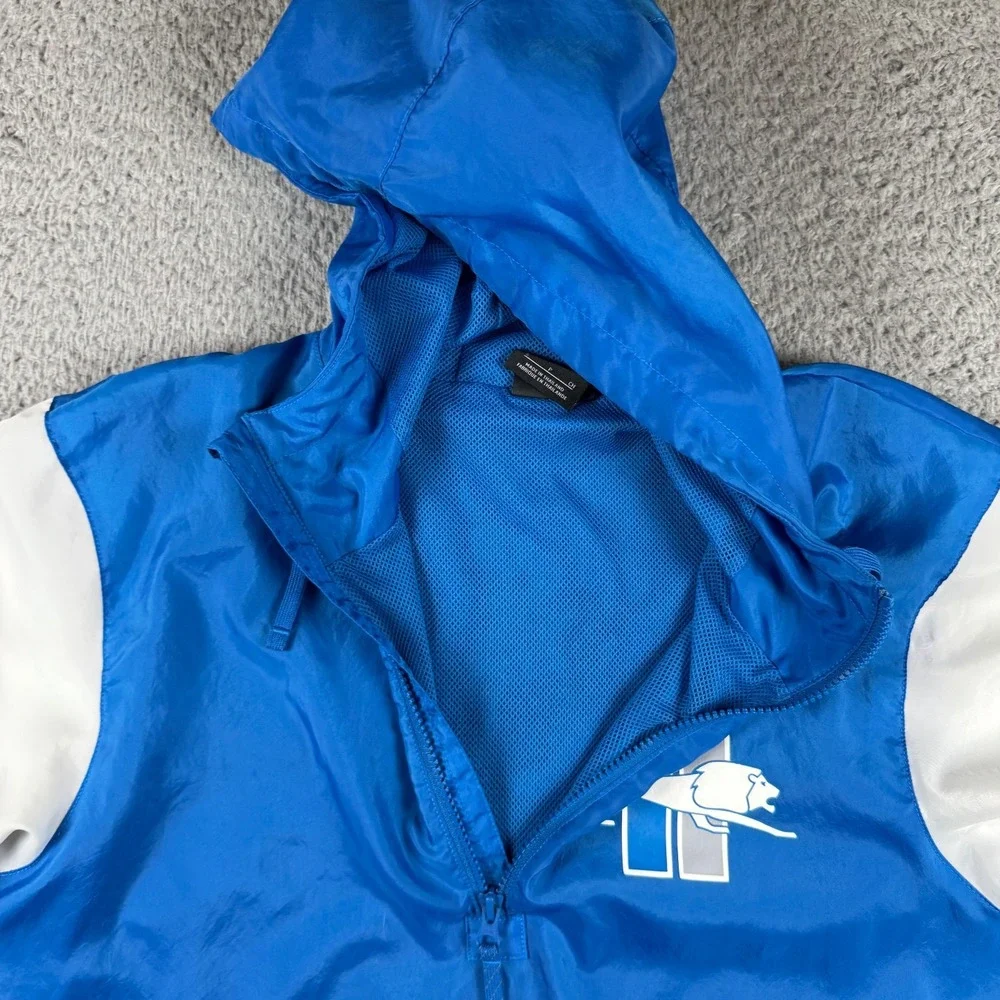 Nike Detroit Lions Historic Anorak Jacket Men's Size Small NFL Football